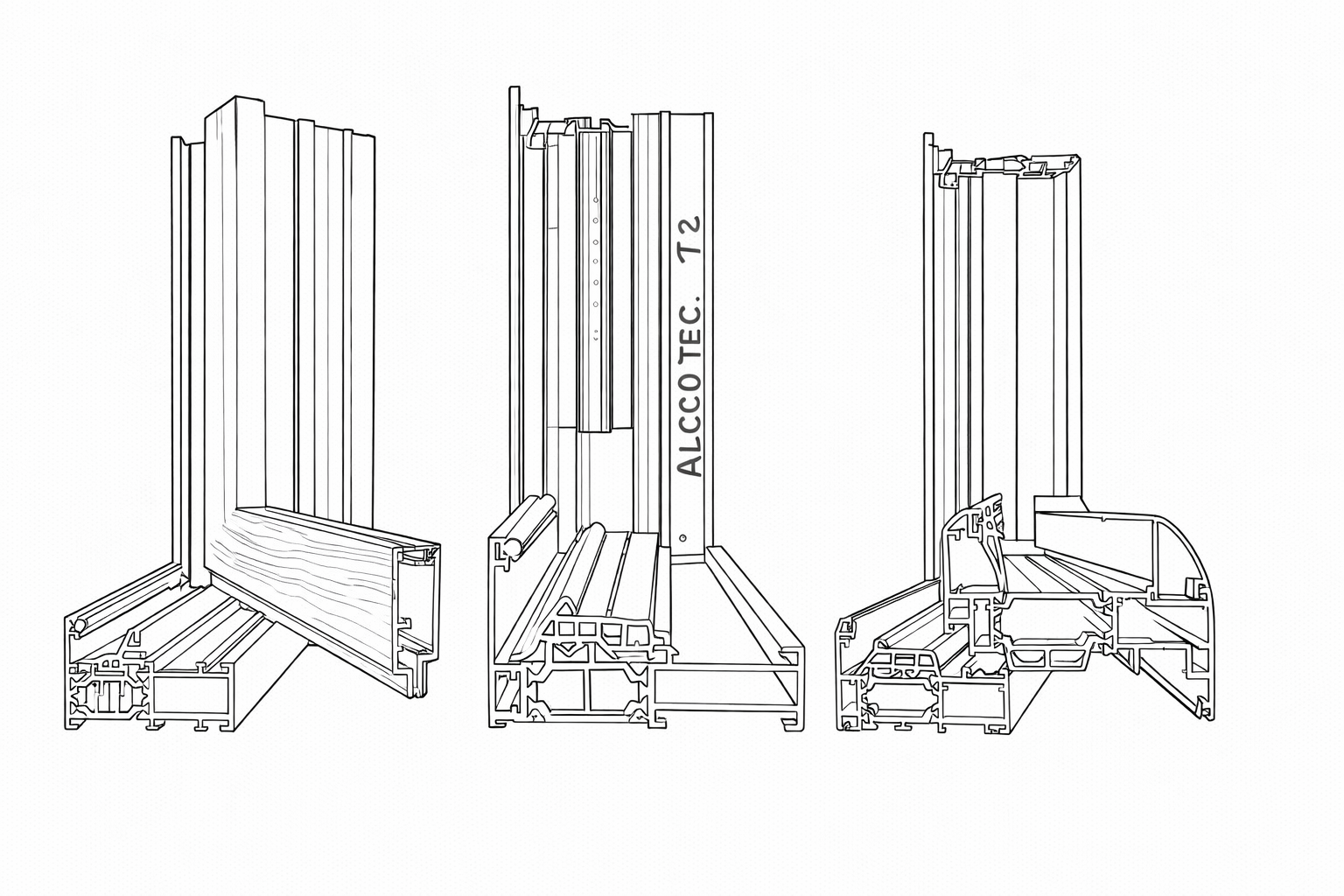 Infissi in alluminio - profili
