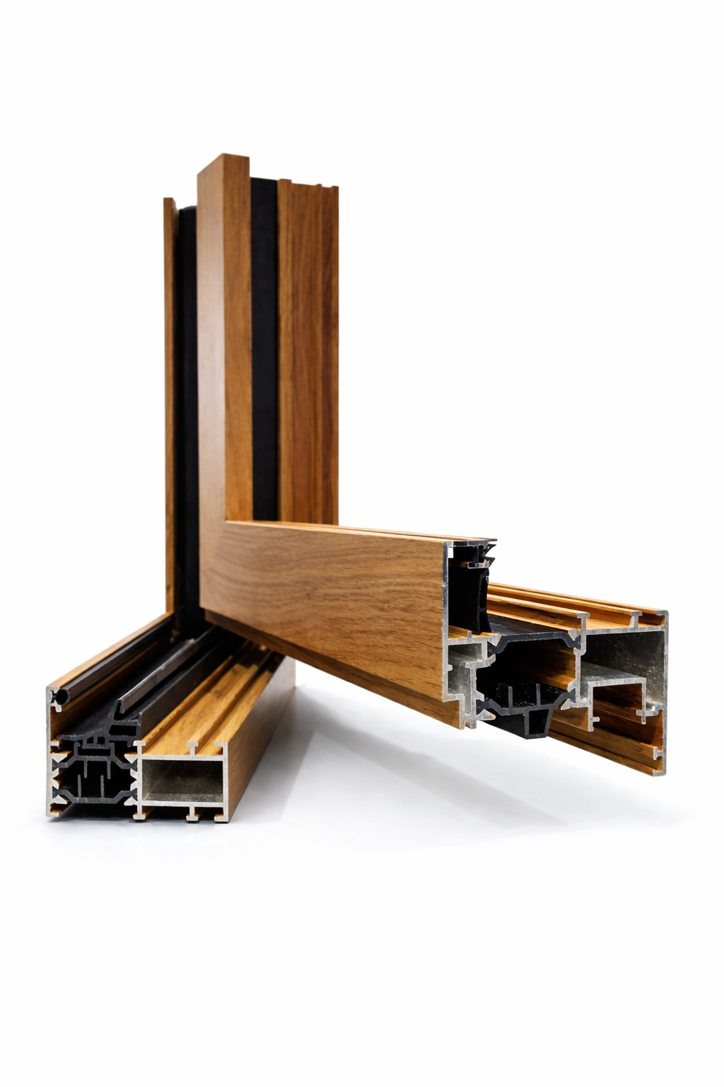 Infissi in alluminio - finitura marrone